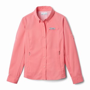 Columbia PFG Tamiami™ Långärmad Tröja Flickor Rosa (QDBMT7905)